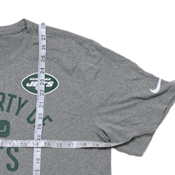 Nike Men's New York Jets Dri-Fit Officially Licensed Heathered Gray T-Shirt - Picture 8 of 12